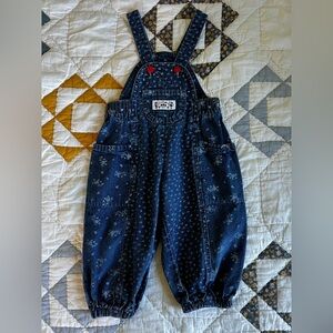 Vintage OshKosh printed overalls